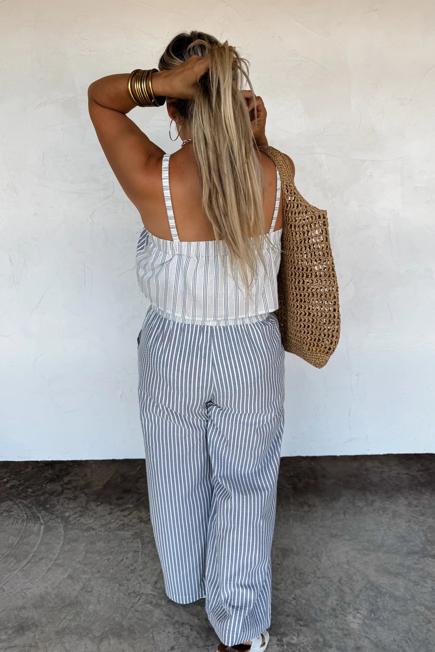 PREORDER: Seersucker Pant Set