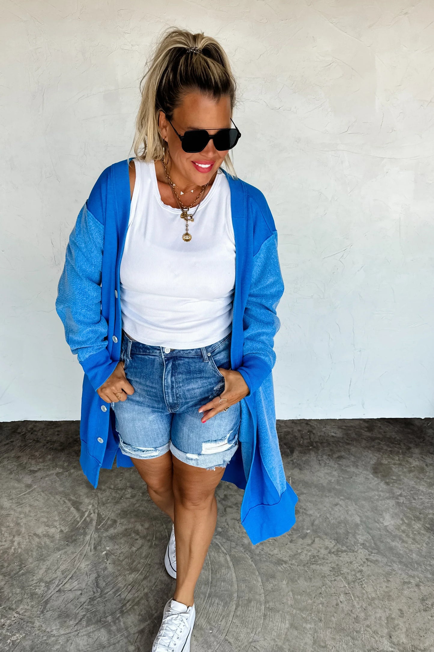 PREORDER: Desi Sweatshirt Cardigan