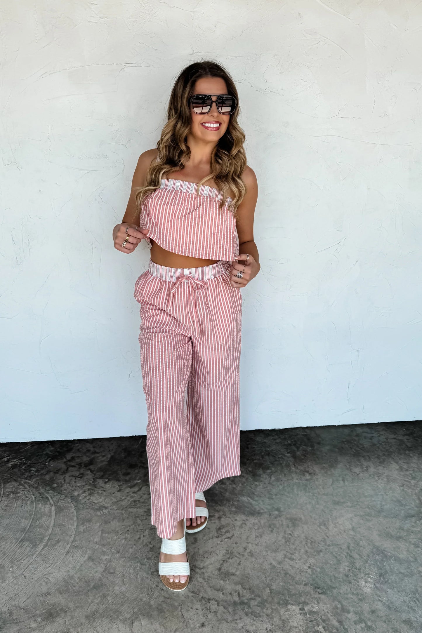 PREORDER: Seersucker Pant Set