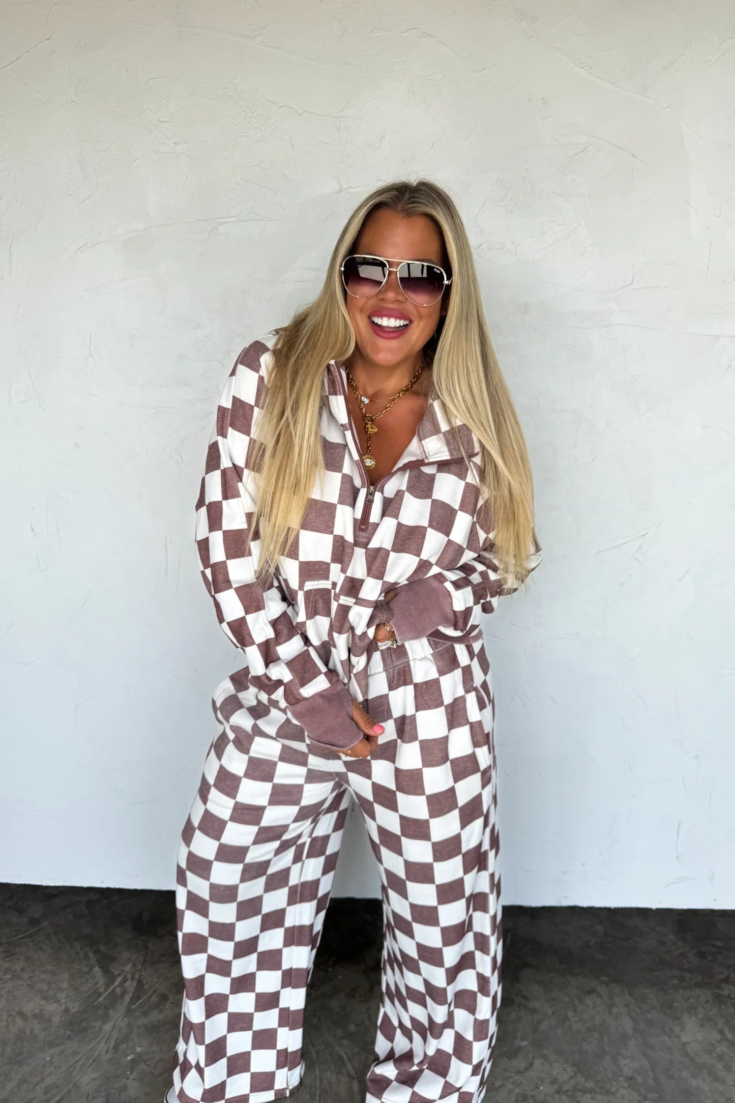 PREORDER: Camo & Checker Easy Does It Pullover