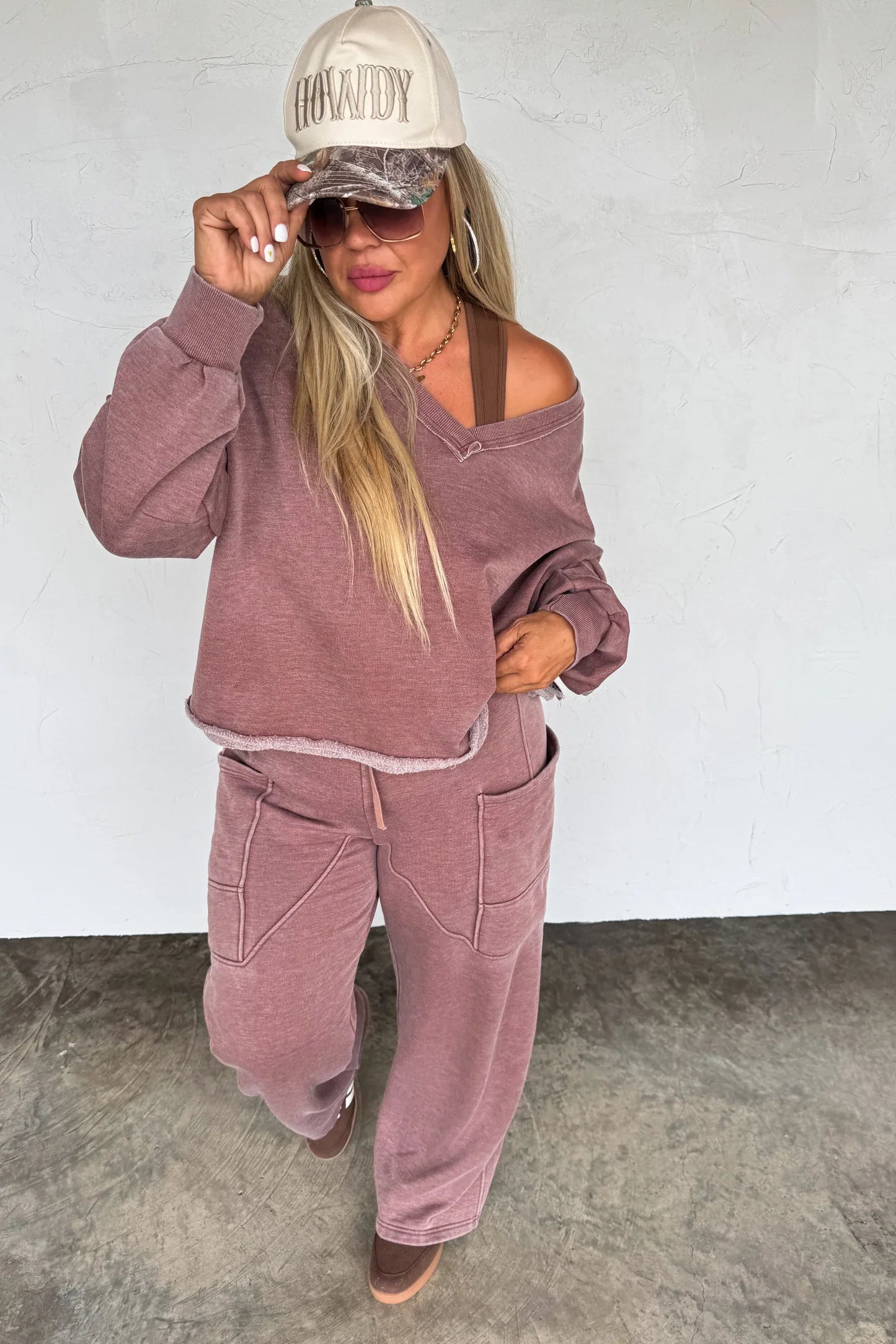 PREORDER: Faded Feels VNeck Pullover