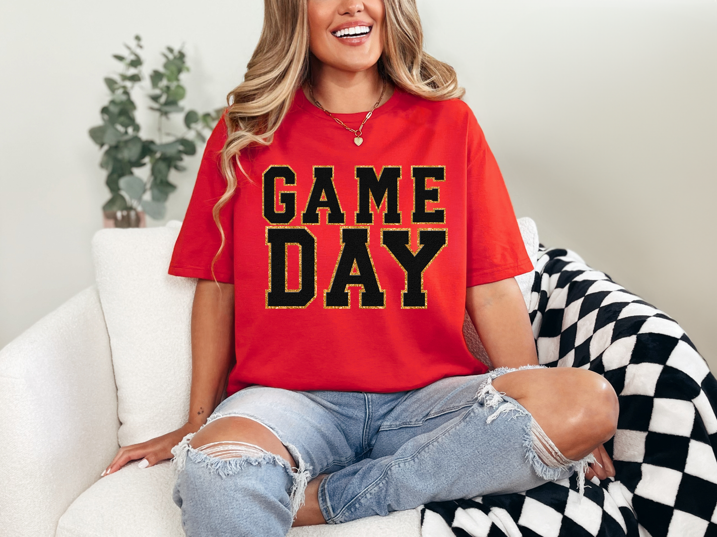 Game Day Red Graphic Tee in Multiple Colors