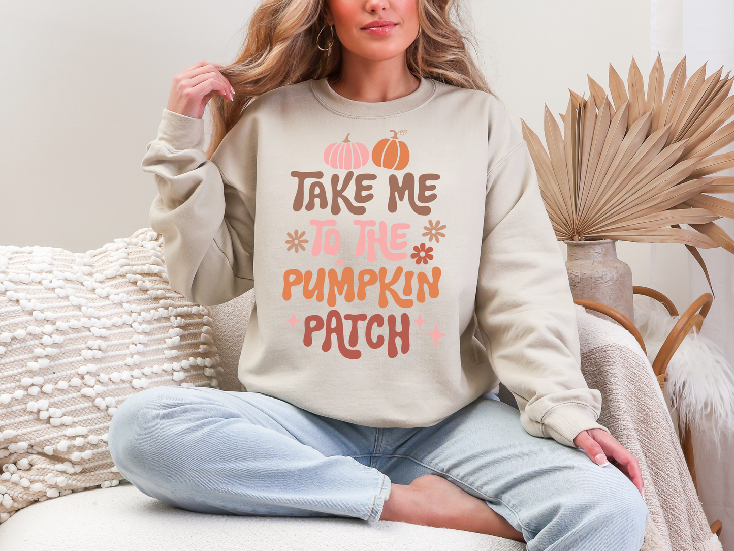 Take me To the Pumpkin Patch Sweatshirt in Multiple Colors